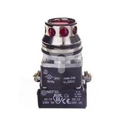 Przycisk sterowniczy 30mm czerwony 1Z 1R z samopowrotem z podświetleniem W0-NEF30-KL XY C