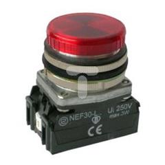 Lampka sygnalizacyjna 30mm czerwona 220-230V AC/DC W0-L-NEF30LP/220V C