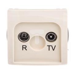 Simon Basic Gniazdo antenowe RD/TV przelotowe beżowe BMZAP18/1.01/12 WMUA-02180z-9011