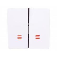 Simon 82 Klawisz podwójny łącznika świecznikowego z podświetleniem biały 82025-30 TSI-82025-30