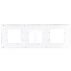 Unica Plus Ramka potrójna czarny pozioma MGU6.006.877