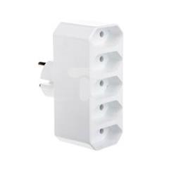 ELDA Gniazdo 0m IP20 biały R522K01