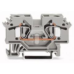 Złączka szynowa 2-przewodowa 6mm2 szara 282-601 