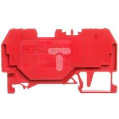 Złączka szynowa 2-przewodowa 4mm2 czerwona 281-903 