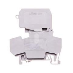 Złączka bezpiecznikowa 4mm2 szary 10A G 5x 25mm DIN 35mm 281-612/281-541