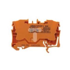 Złączka szynowa 2-przewodowa 6mm2 pomarańczowa 2006-1202 TOPJOBS 