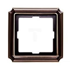Merten Antique Ramka pojedyncza metal Poziomy i pionowy mosiądz MTN483143