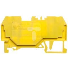 Złączka szynowa 2-przewodowa 4mm2 żółta 281-906 