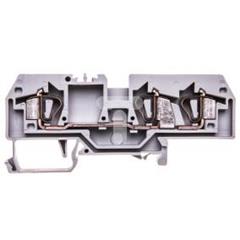 Złączka szynowa 3-przewodowa 6mm2 szara 282-681 