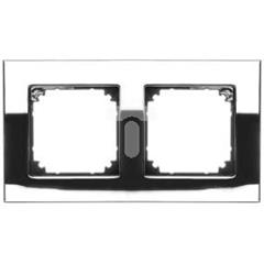 Merten System M Ramka podwójna metalowa chrom MTN403239