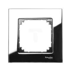 Merten System M Ramka pojedyncza metalowa chrom MTN403139