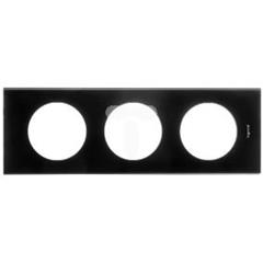 CELIANE Ramka potrójna czarny tworzywo Poziomy i pionowy Corian 069153