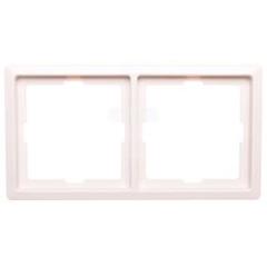 Merten Ramka podwójna biały tworzywo Poziomy i pionowy MTN481219