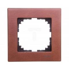 Merten System M Ramka pojedyncza drewno wiśniowy MTN4051-3472