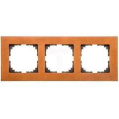 Merten System M Ramka potrójna drewno wiśniowy MTN4053-3472