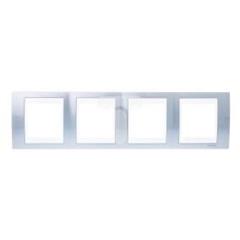 Unica Plus Ramka poczwórna błękit lodowy pozioma MGU6.008.854
