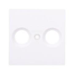 Merten System M Płytka centralna podwójna gniazda antenowego TV/SAT biel polarna MTN4122-0319