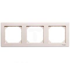 Merten System M Ramka potrójna pozioma i pionowa kremowa MTN478344