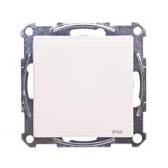 Merten System M Gniazdo pojedyncze z/u 16A IP20 z ochroną styków i klapką kremowe MTN2614-0344