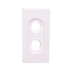 Simon Connect Płytka K45/2 gniazda głośnikowego 2xRCA /Cinch/ czysta biel K101/9 TSC-K101-9