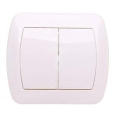 Simon Akord Łącznik schodowy podwójny z podświetleniem biały AW6/2L/11 WMAL-4612xx-1011