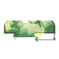 Złączka szynowa ochronna 4-przewodowa 4mm2 żółto-zielona 281-657