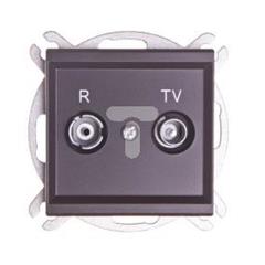 SONATA Gniazdo antenowe RTV końcowe ZAR czekoladowy metalik GPA-RK/m/40