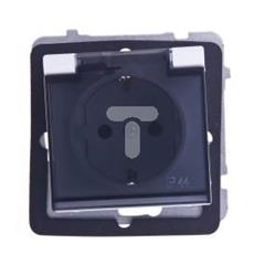 SONATA Gniazdo hermetyczne pojedyncze białe schuko 16A IP44 GPH-1RS/m/00/d