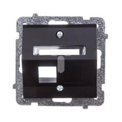 SONATA Obudowa gniazda komputerowego pojedyncze czarny metalik bez gniazda GPK-1RS/p/33