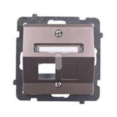 SONATA Obudowa gniazda komputerowego pojedyncze szampański złoty pusta GPK-1RS/p/39