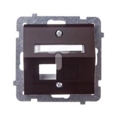 SONATA Obudowa gniazda komputerowego pojedyncze czekoladowy metalik bez gniazda GPK-1RS/p/40