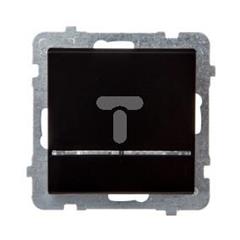 SONATA Łącznik kontrolny 16AX czarny metalik IP20 ŁP-12RS/m/33