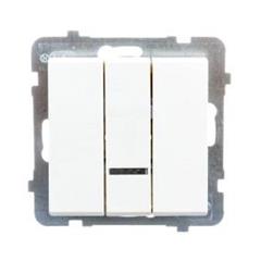 SONATA Łącznik potrójny 10AX ecru IP20 ŁP-13RS/m/27