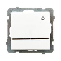 SONATA Przycisk /światło/ 10AX ecru IP20 z podświetleniem ŁP-5RS/m/27