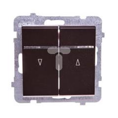 SONATA Łącznik żaluzjowy 10AX 2200W czekoladowy metalik z podświetleniem ŁP-7RS/m/40