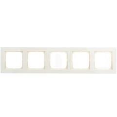 SONATA Ramka pięciokrotna ecru pozioma i pionowa R-5R/27