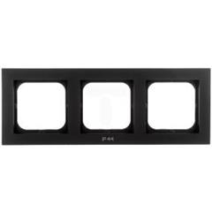 SONATA Ramka potrójna czarny metalik pozioma i pionowa IP44 RH-3R/33