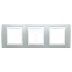 Unica Plus Ramka potrójna pozioma zieleń brylantowa MGU6.006.870