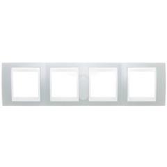 Unica Plus Ramka poczwórna pozioma zieleń brylantowa MGU6.008.870