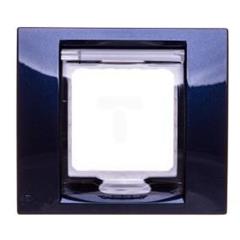 Unica Plus Ramka pojedyncza IP44 błękit indygo MGU61.002.842