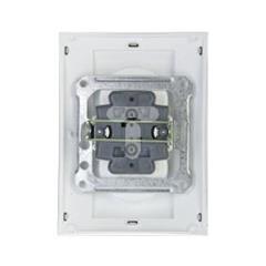 Unica Plus Gniazdo podwójne b/u z przesłoną terra manganowa MGU63.063.824