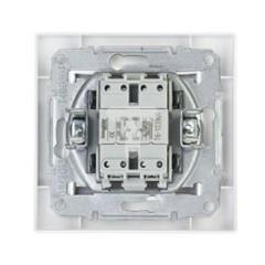 ASFORA Przycisk podwójny zaciski śrubowe biały EPH1100321