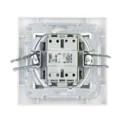 ASFORA Łącznik pojedynczy z podświetleniem zaciski śrubowe biały EPH1400321