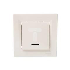 ASFORA Łącznik pojedynczy z podświetleniem zaciski śrubowe kremowy EPH1400323