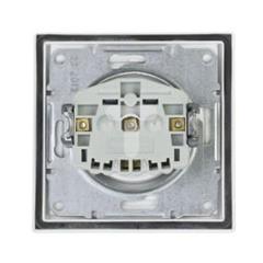 ASFORA Gniazdo pojedyncze z/u IP44 z przesłonami białe EPH2800321