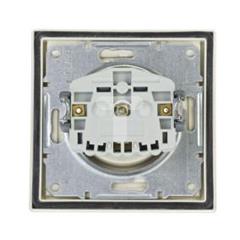 ASFORA Gniazdo pojedyncze z/u IP44 z przesłonami kremowe EPH2800323