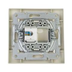 ASFORA Gniazdo komputerowe pojedyncze RJ45 kat.5e kremowe EPH4300123
