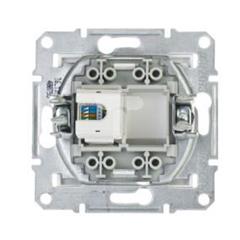 ASFORA Gniazdo komputerowe pojedyncze RJ45 kat.5e bez ramki białe EPH4300721