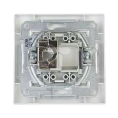 ASFORA Gniazdo komputerowe pojedyncze RJ45 kat.5e ekranowane białe EPH5000121