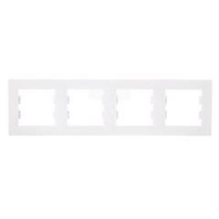 ASFORA Ramka poczwórna pozioma biała EPH5800421